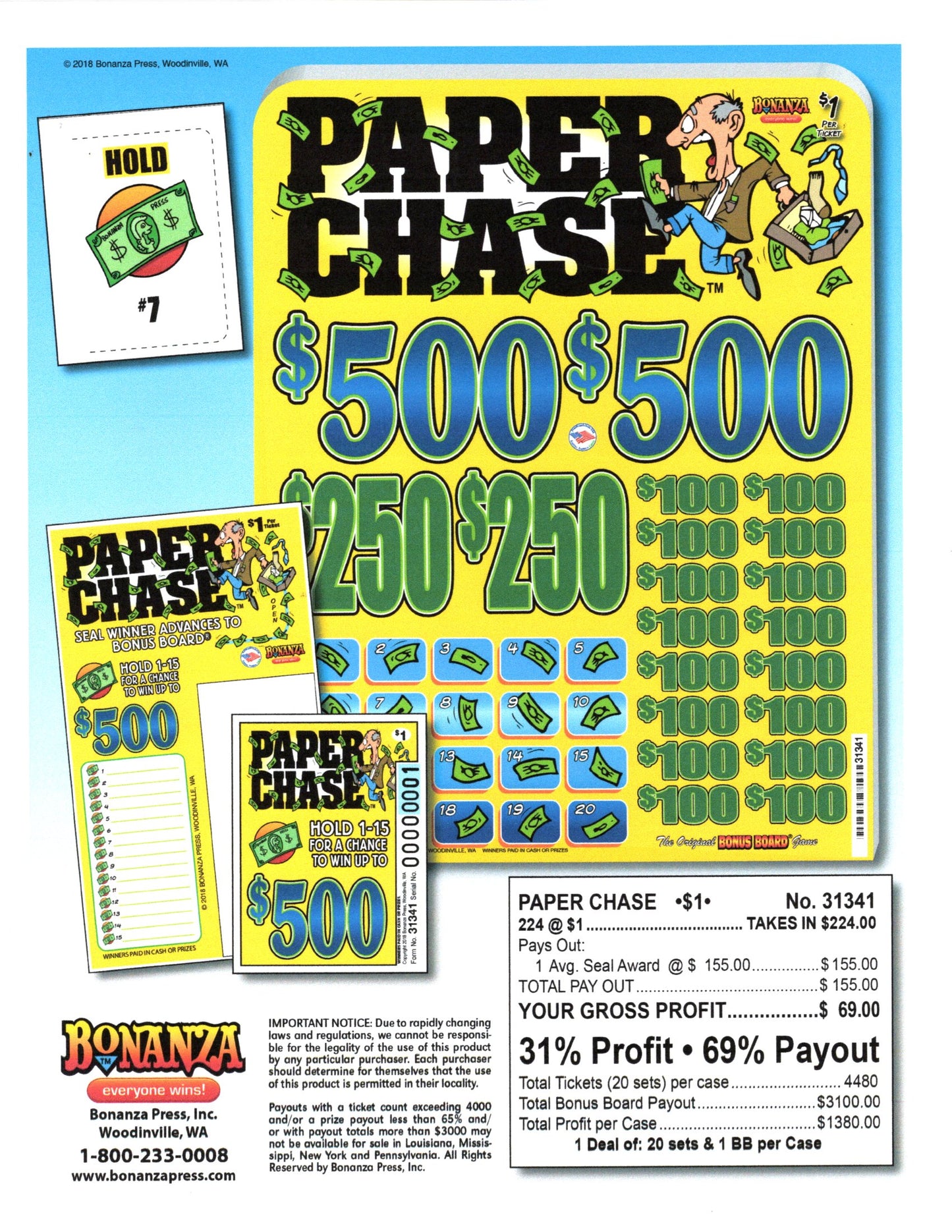 Paper Chase Pull Tabs