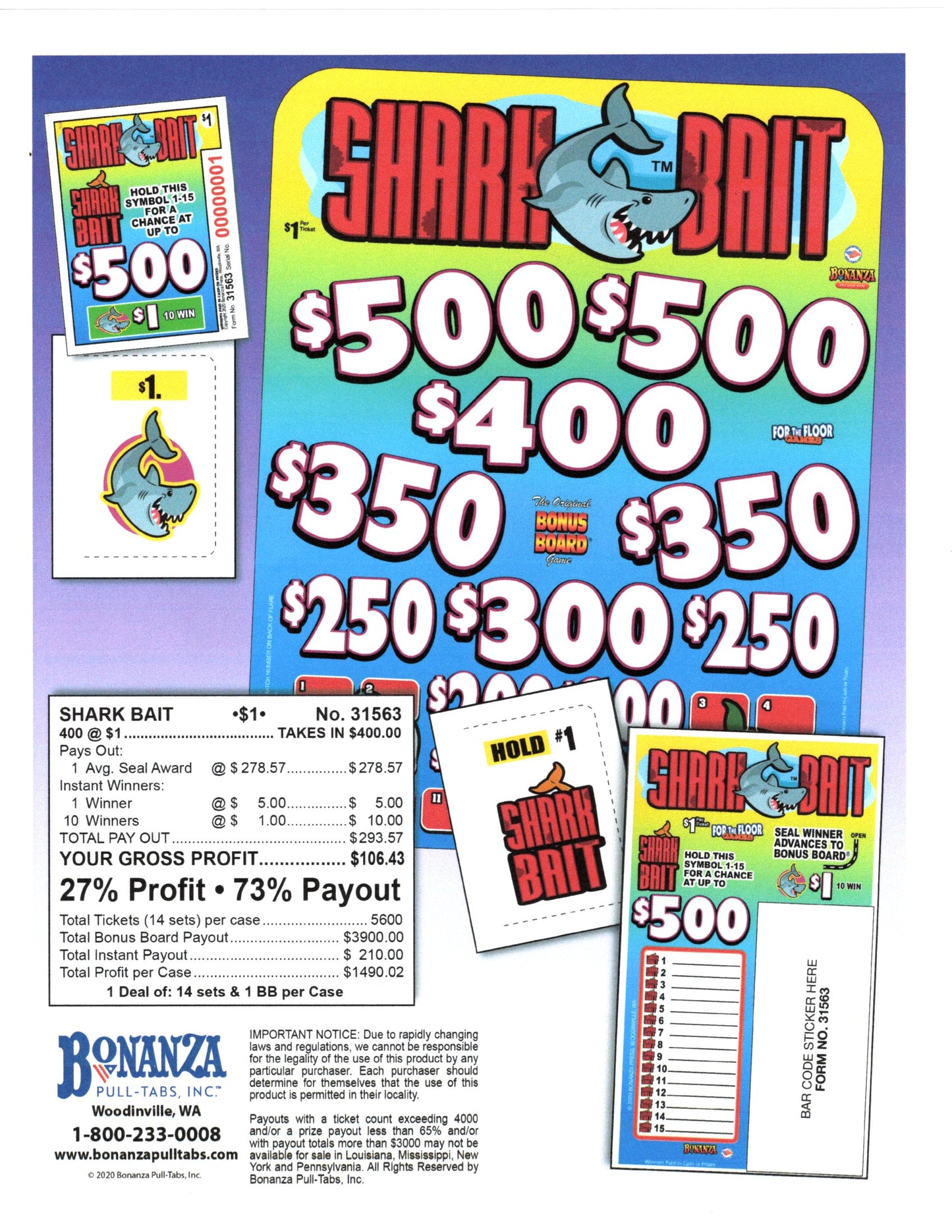 Shark Bait Pull Tabs