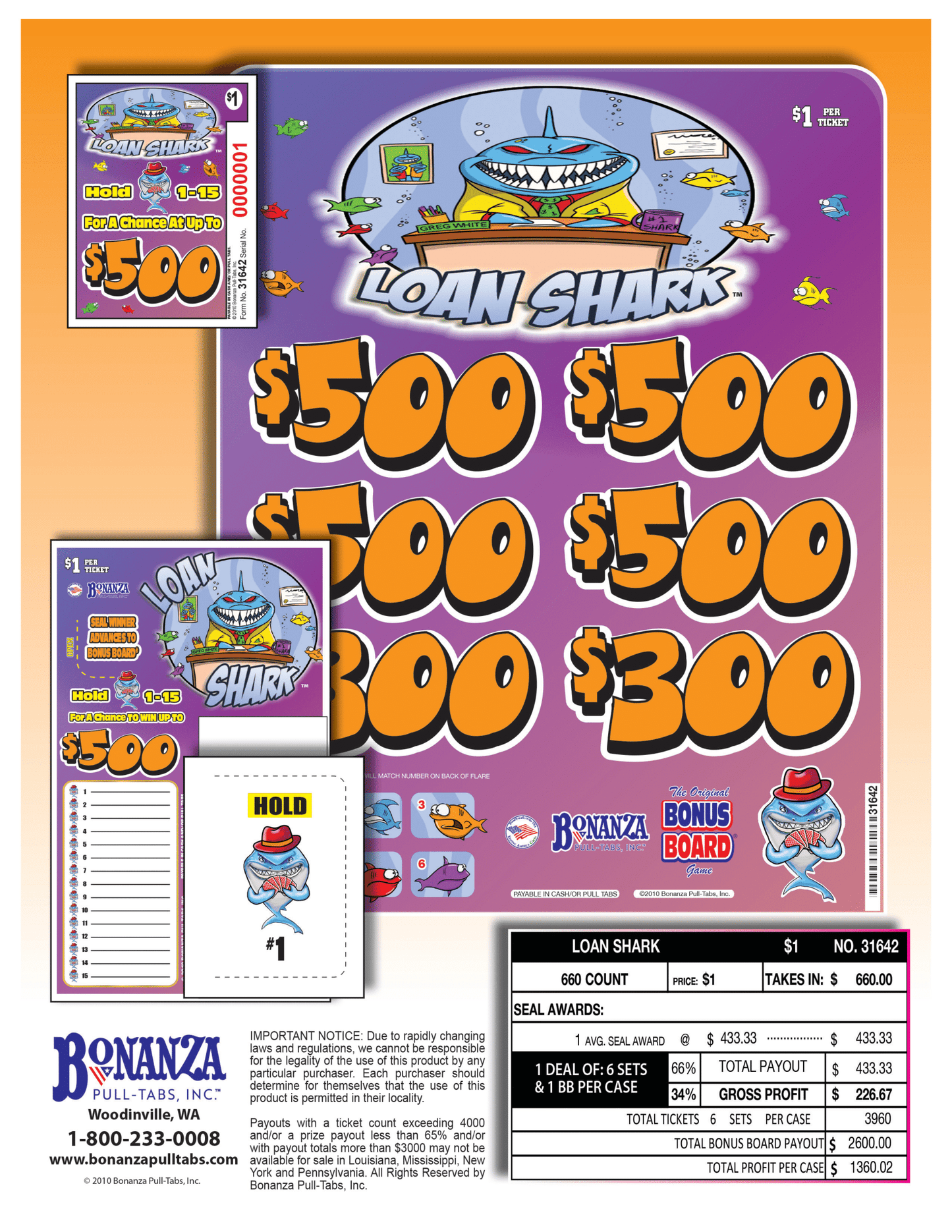 loan shark pull tabs