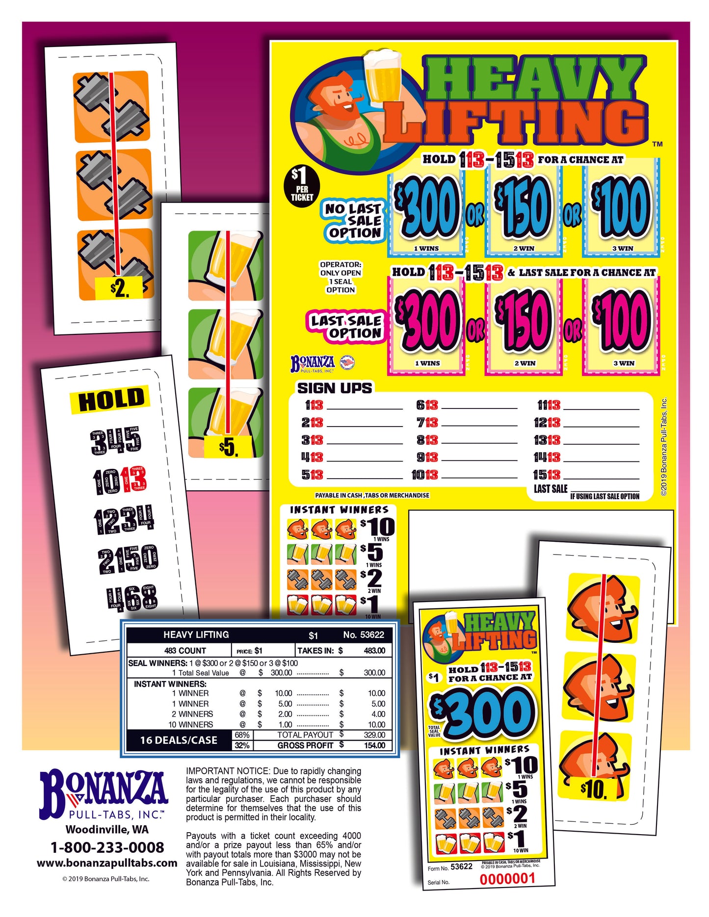 heavy lifting pull tab