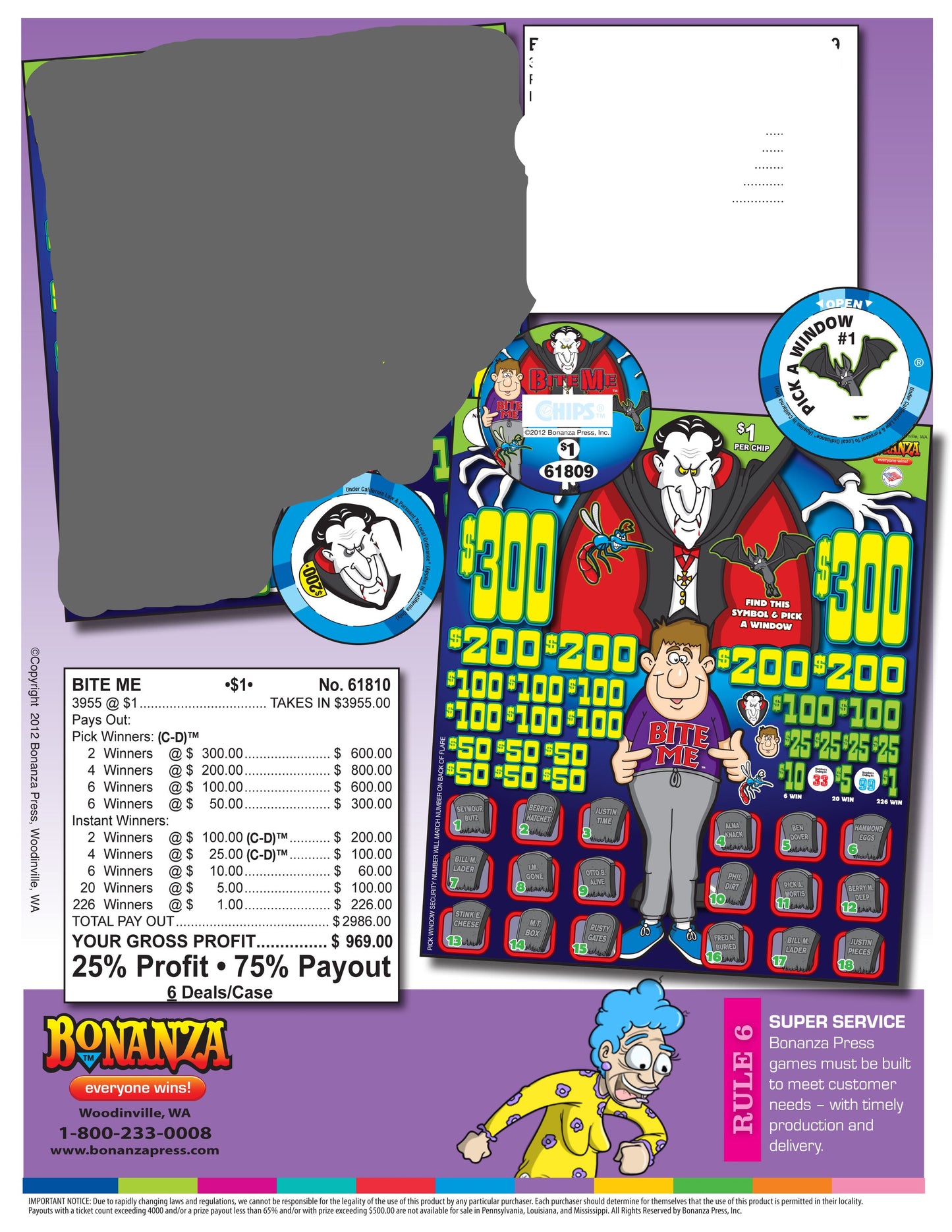 Bite Me 3955ct Chip Pull Tabs