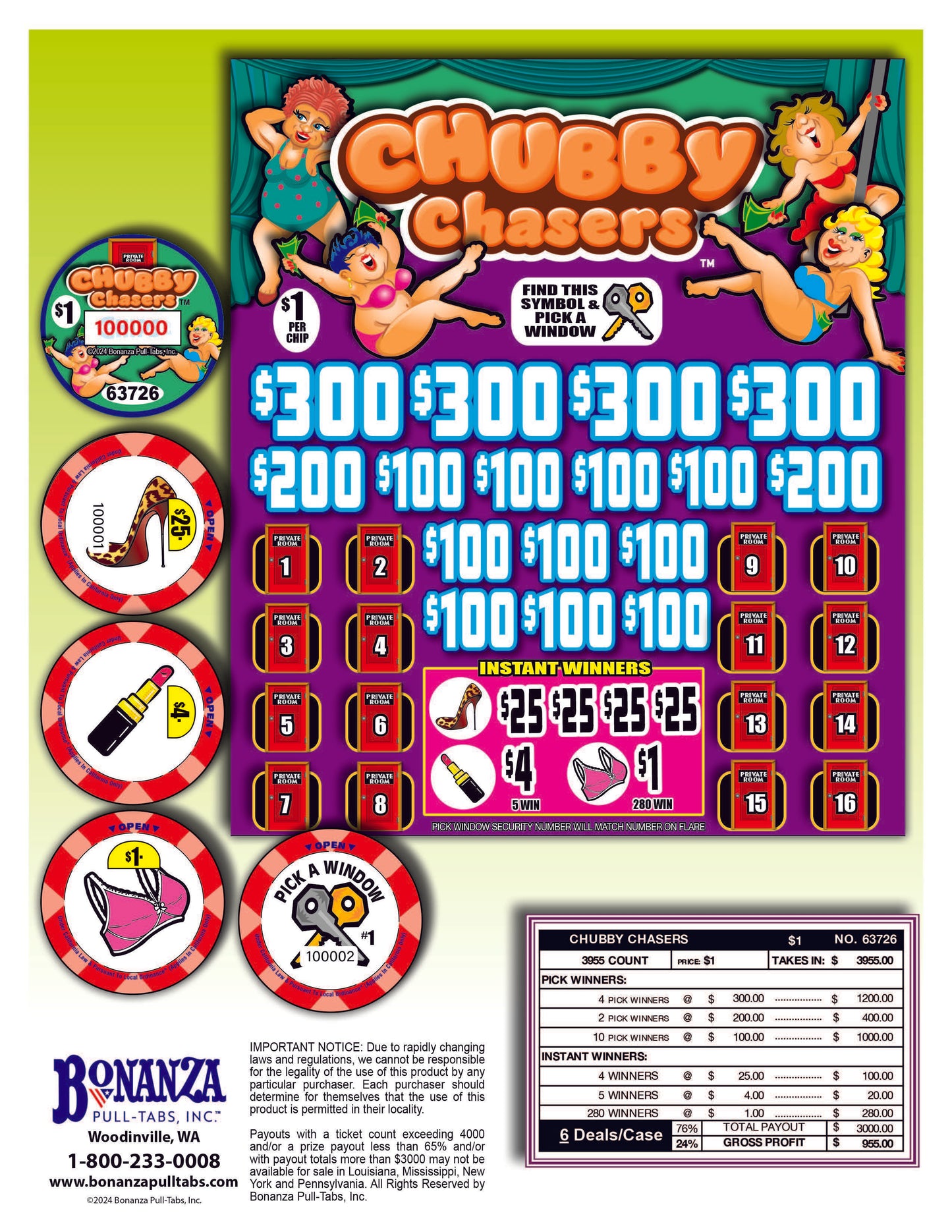 chubby chasers pull tabs