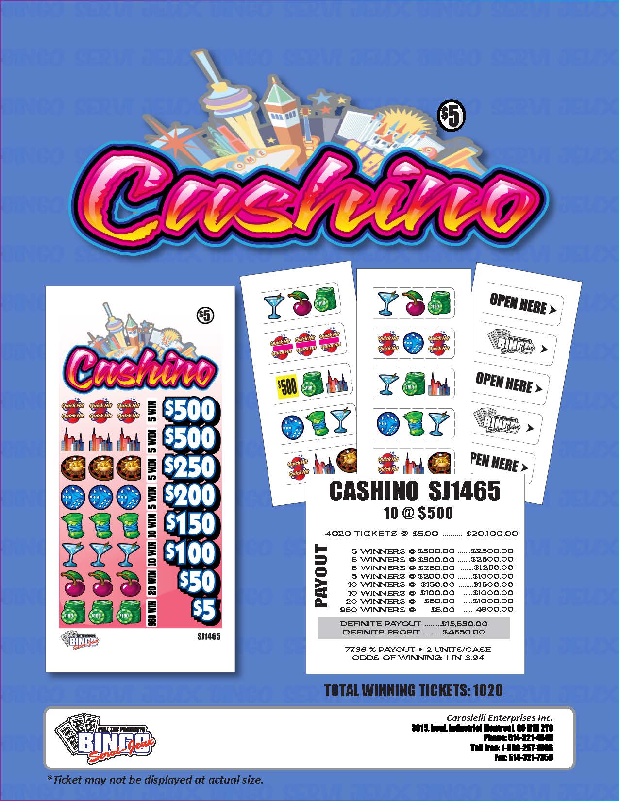 cashino pull tabs