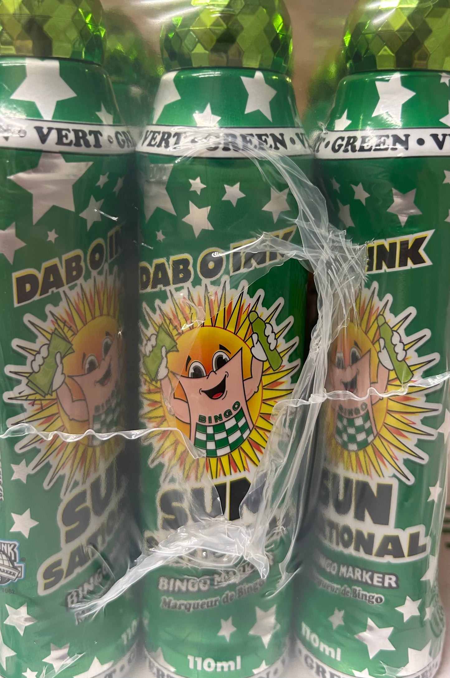 (Green) Sunsational 4oz Bingo Daubers (12 Daubers)