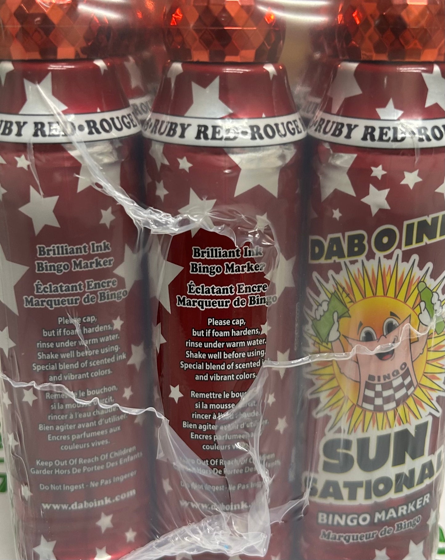 (Ruby Red) Sunsational 4oz Daubers (12 Daubers)