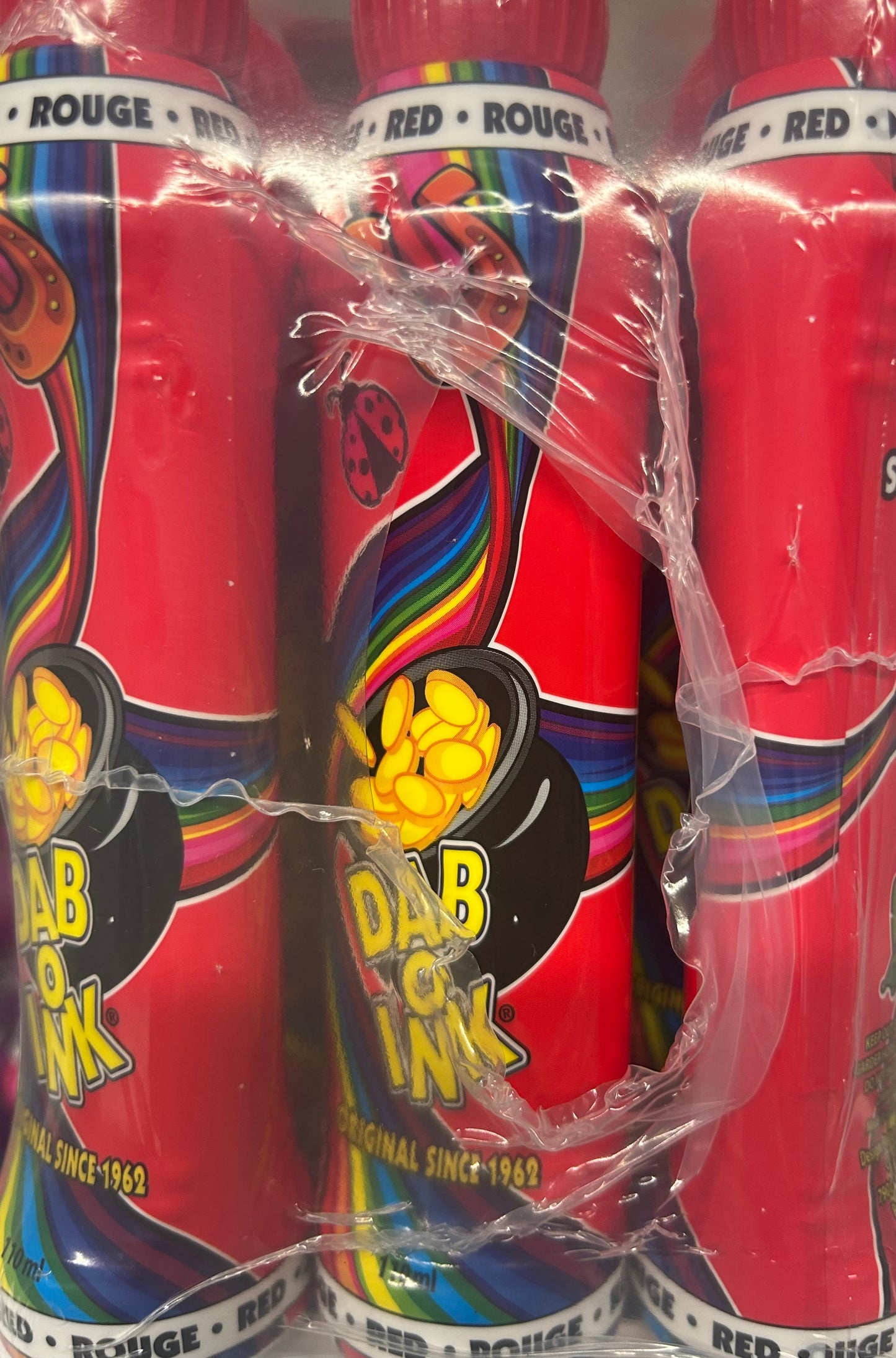 (Red) Dabo O Ink 4oz Daubers (12 Daubers)
