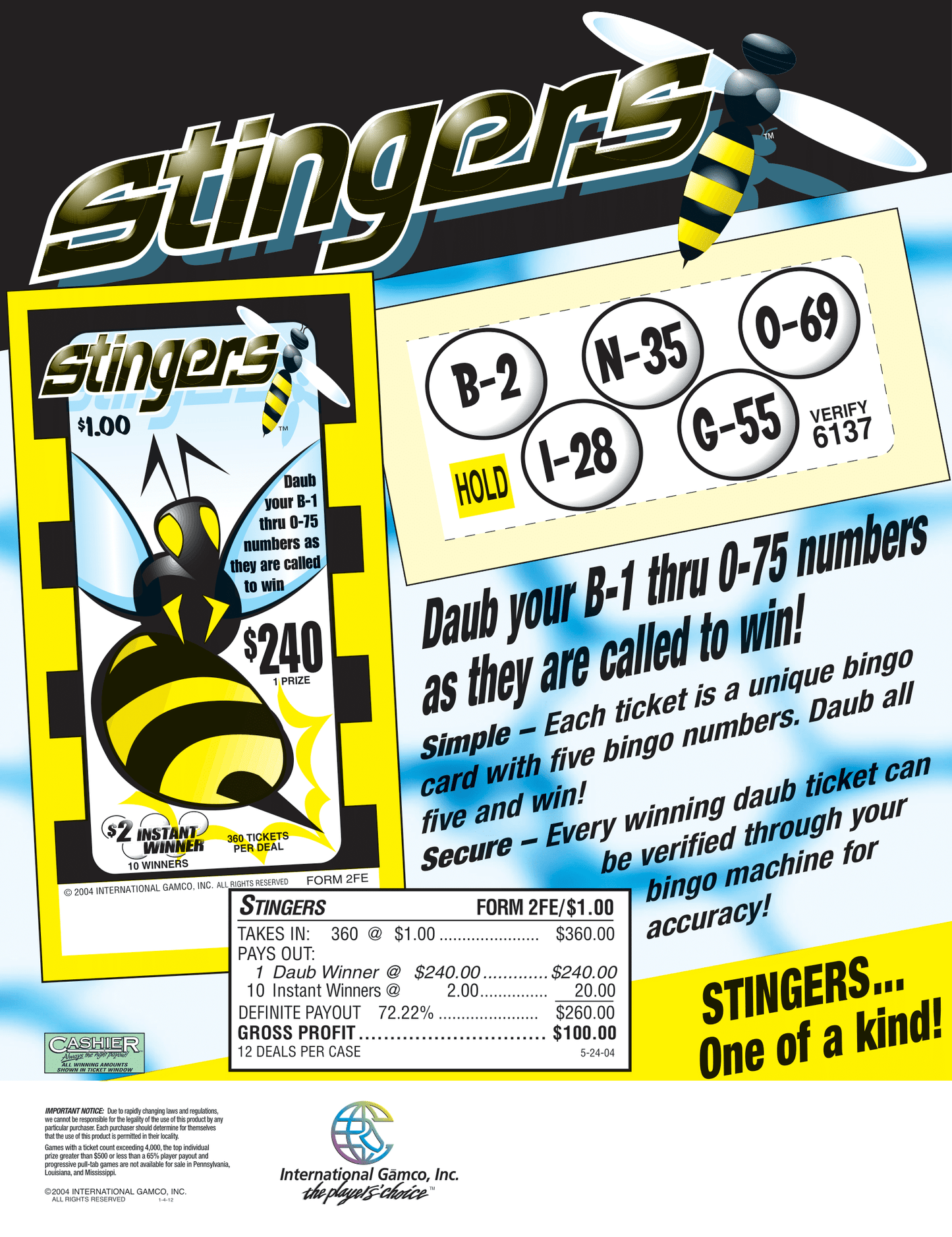 stingers daub tabs