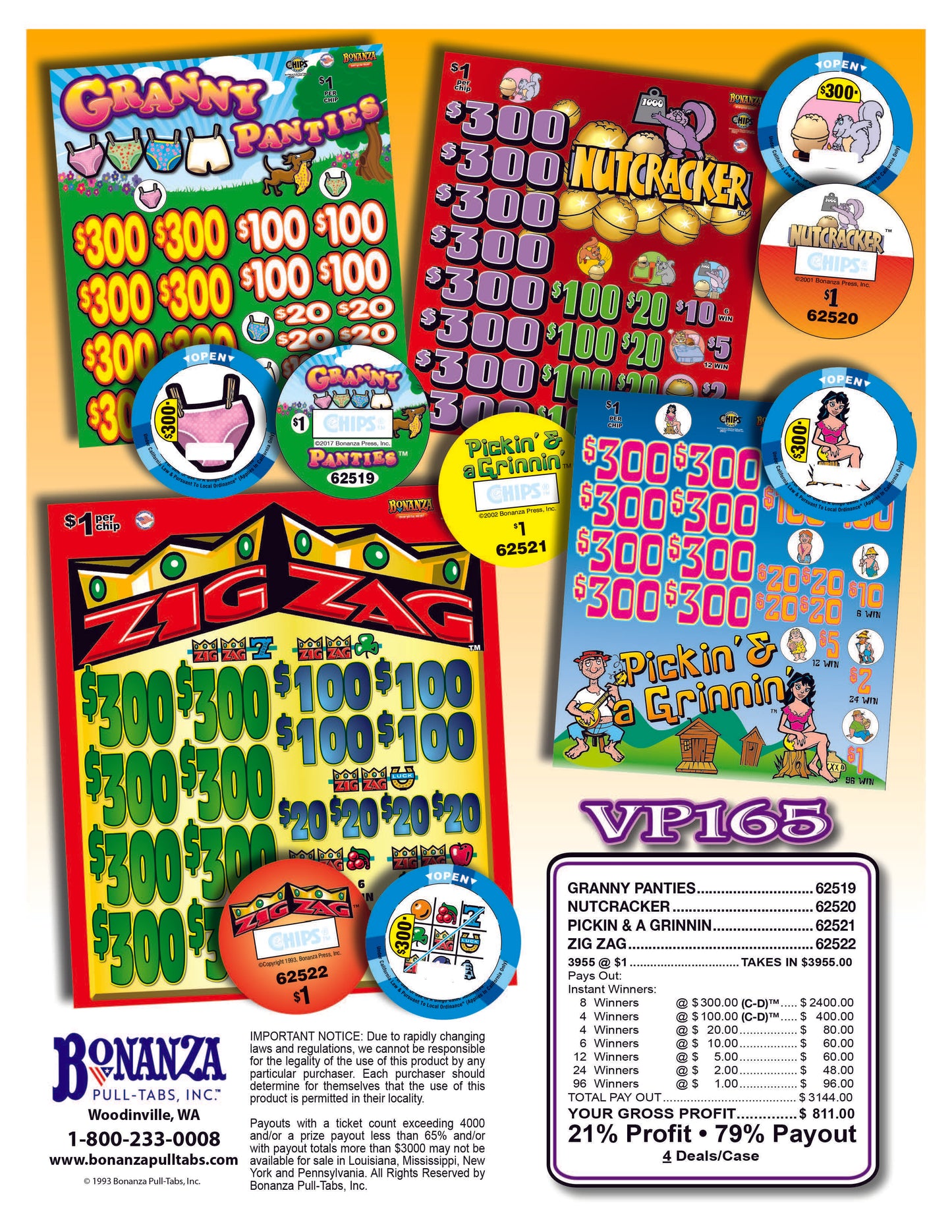 Nutcracker 3955ct Chip Pull Tabs