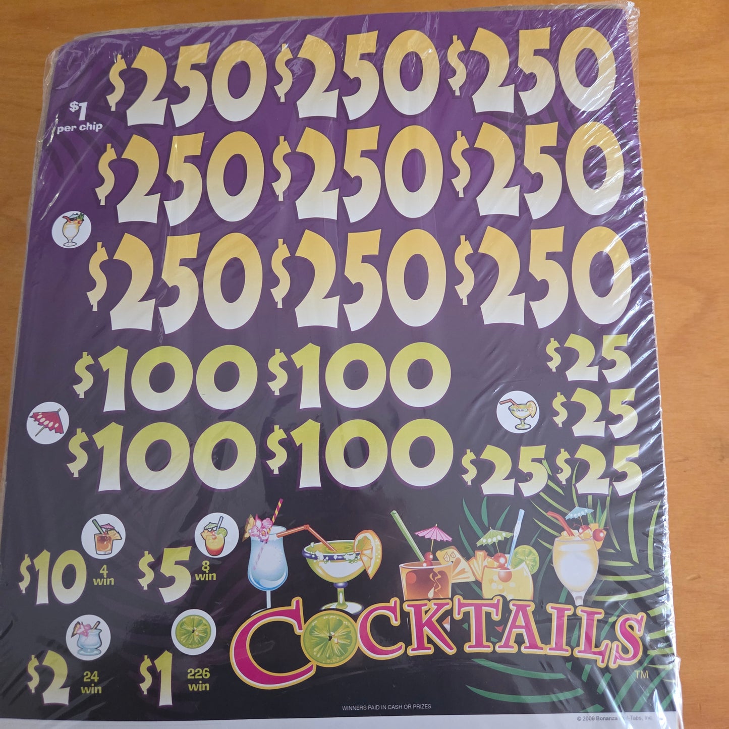 Cocktails 3955ct Chip Pull Tabs