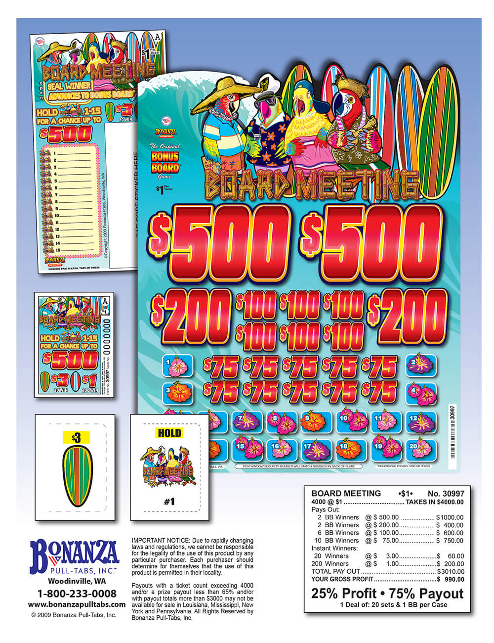 Board Meeting Pull Tabs