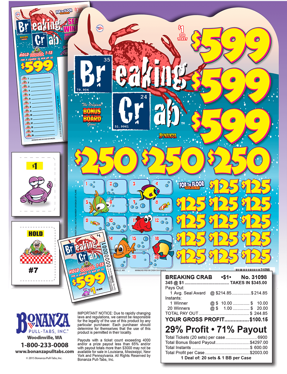 Breaking Crab Pull Tabs