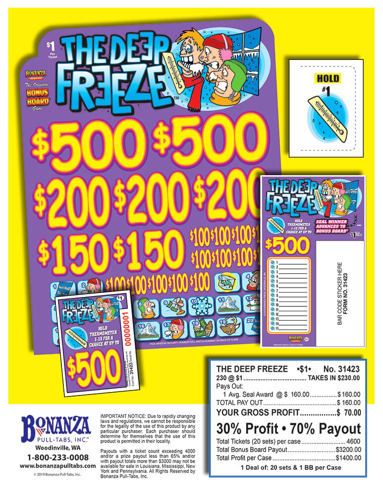 Deep Freeze 230ct Subset Bonus Board Pull Tabs