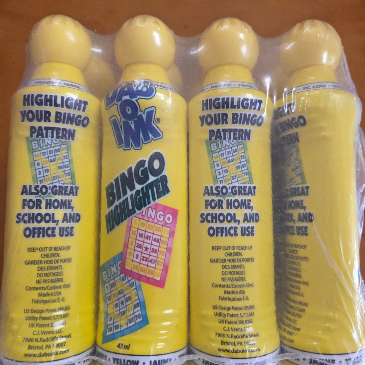 12ct Yellow Dab O Ink 1.5oz Bingo Daubers