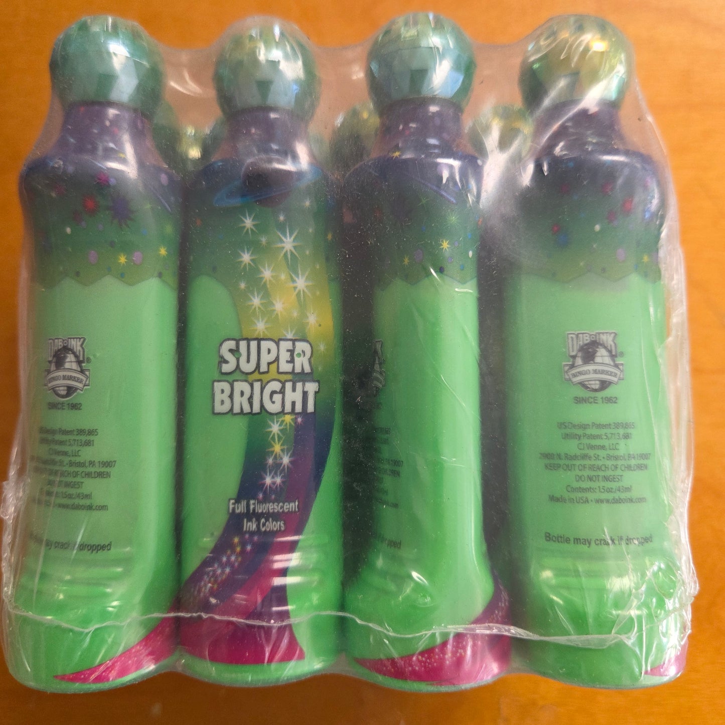 12ct Green Super Bright 1.5oz Bingo Daubers