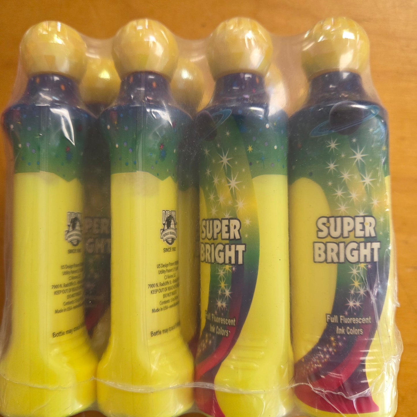 12ct Yellow Super Bright 1.5oz Bingo Daubers