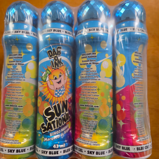 12ct Sky Blue Sunsational 1.5oz Bingo Daubers