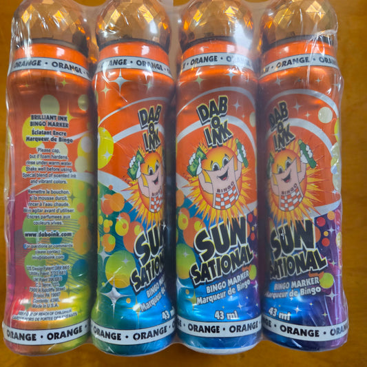 12ct Orange Sunsational 1.5oz Bingo Daubers