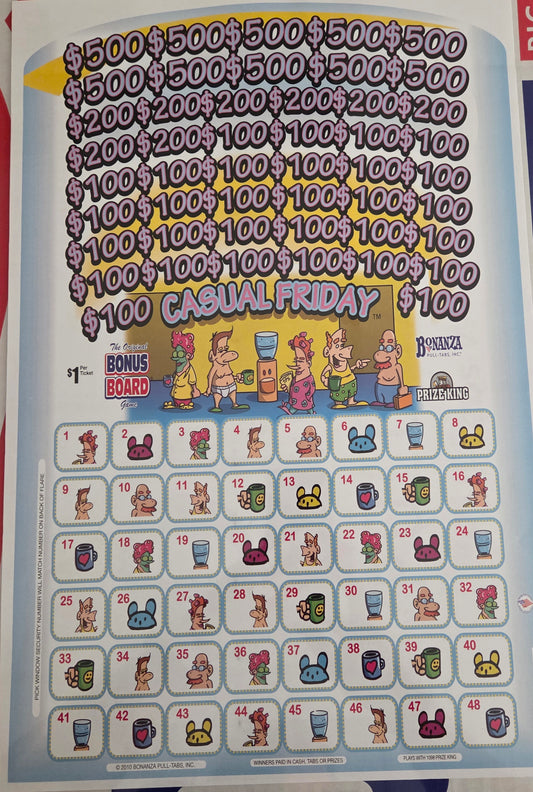 Casual Friday 396ct Bonus Board Pull Tabs