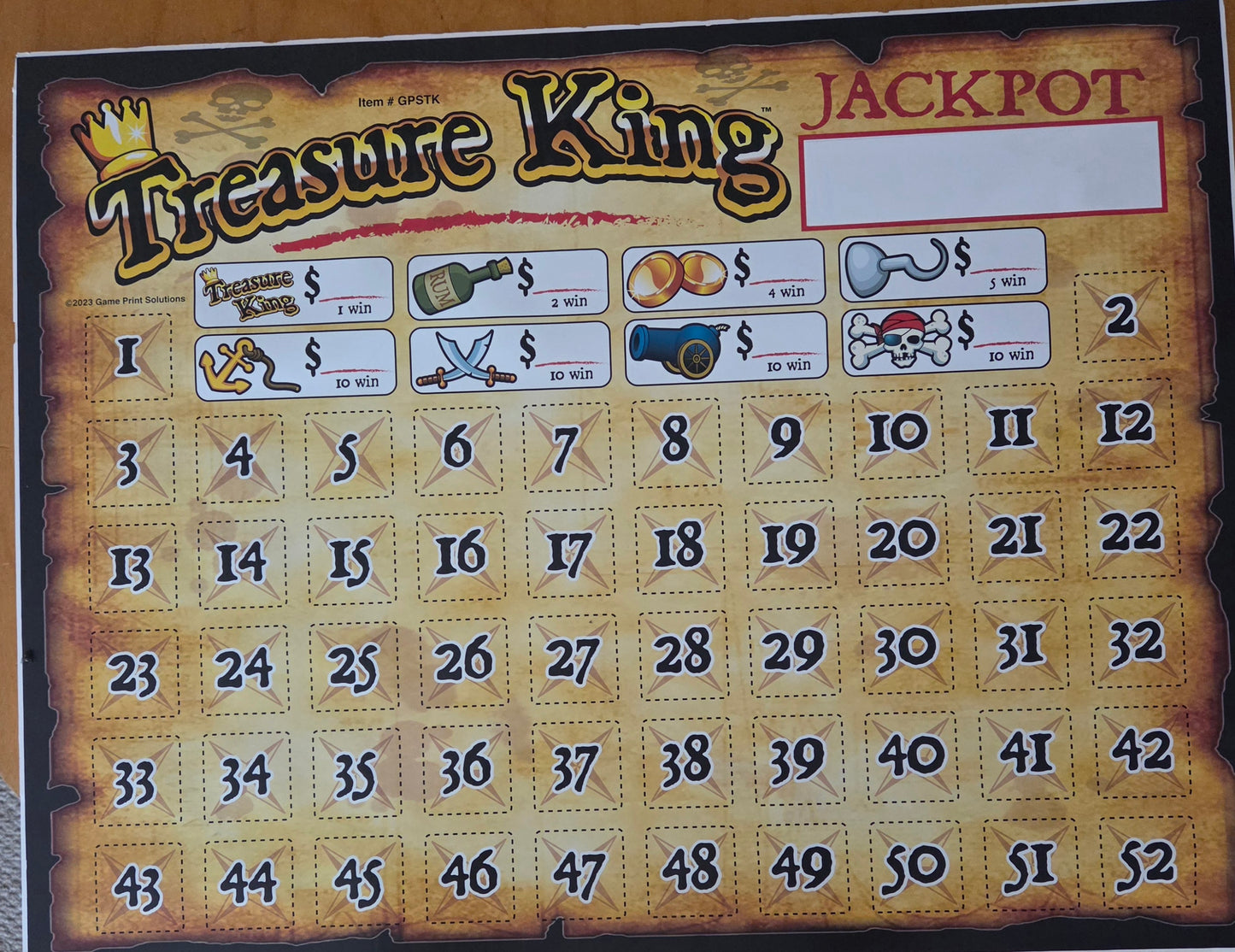 Treasure King Board (Board Only)