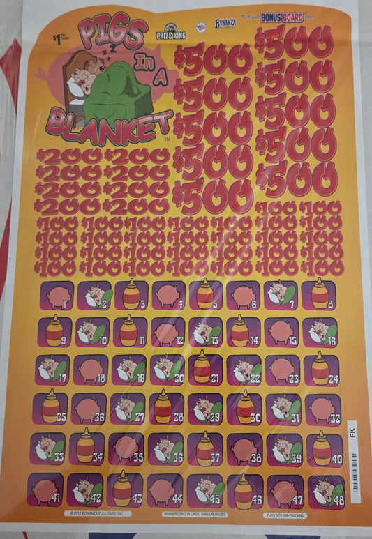 Pigs In A Blanket 396ct Subset Bonus Board Pull Tabs