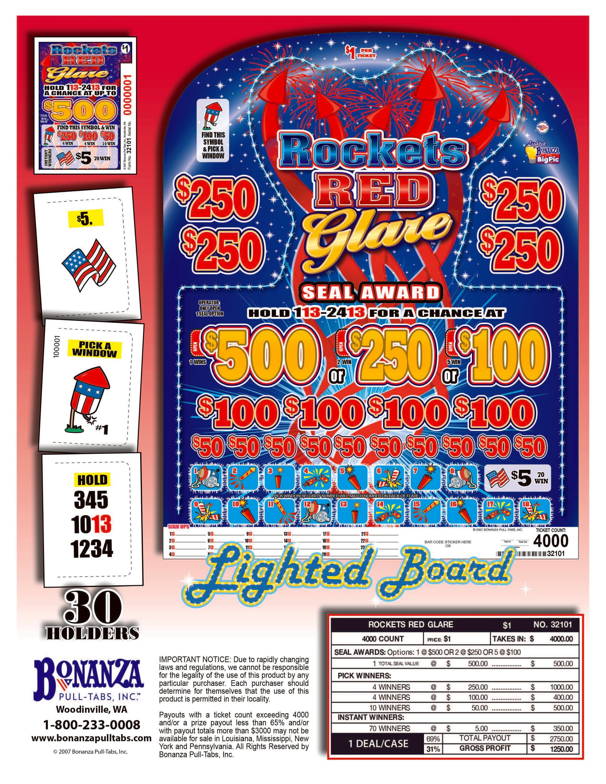 4000 rockets red glare pull tab