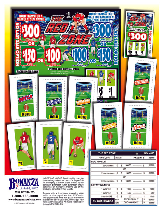 The Red Zone 480ct Seal Game Pull Tabs