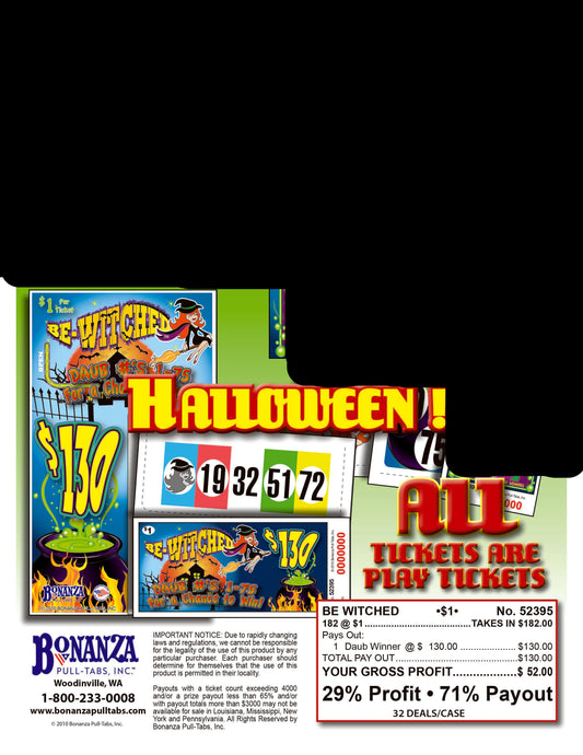 Be Witched 182ct Daub Game Pull Tabs