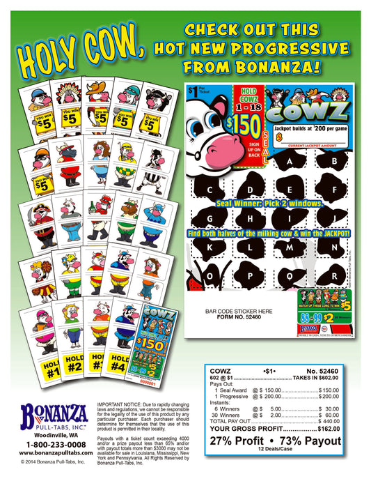 Cowz 620ct Seal Game Pull Tabs