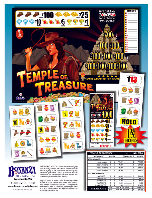 Temple of Treasure 2576ct Climber Seal Pull Tabs