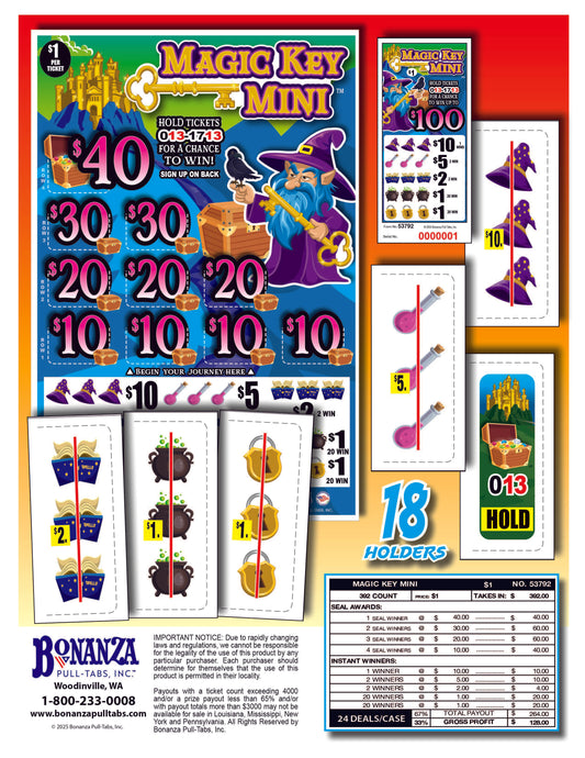 Magic Key Mini 392ct Climber Seal Game Pull Tabs