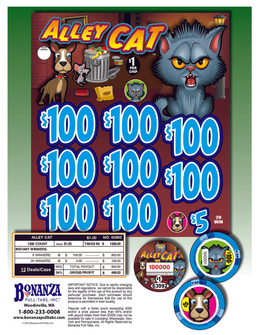 Alley Cat 1356ct Chip Pull Tabs