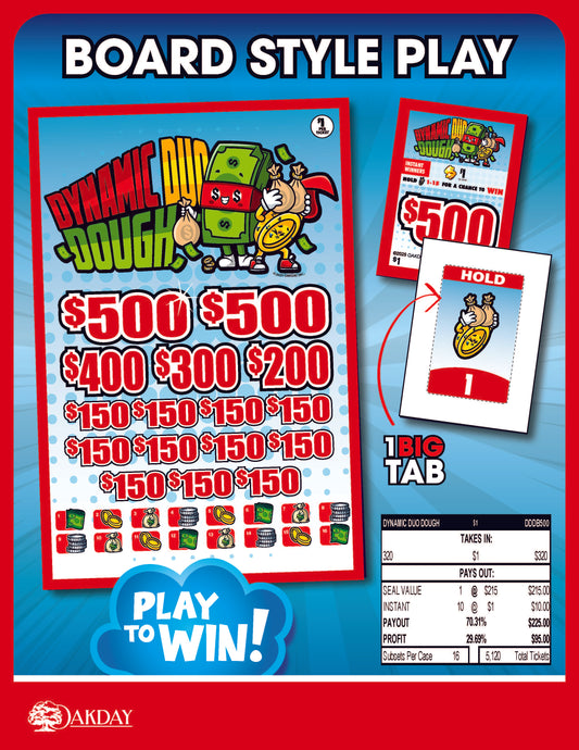 Dynamic Duo Dough 320ct Subset Bonus Board Pull Tabs