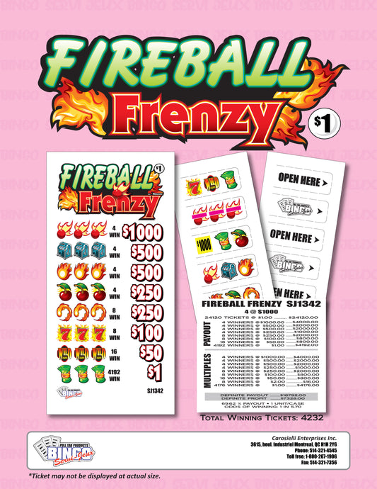Fireball Frenzy Pull Tabs