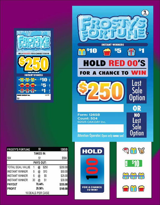 Frosty's Fortune 504ct Seal Game Pull Tabs