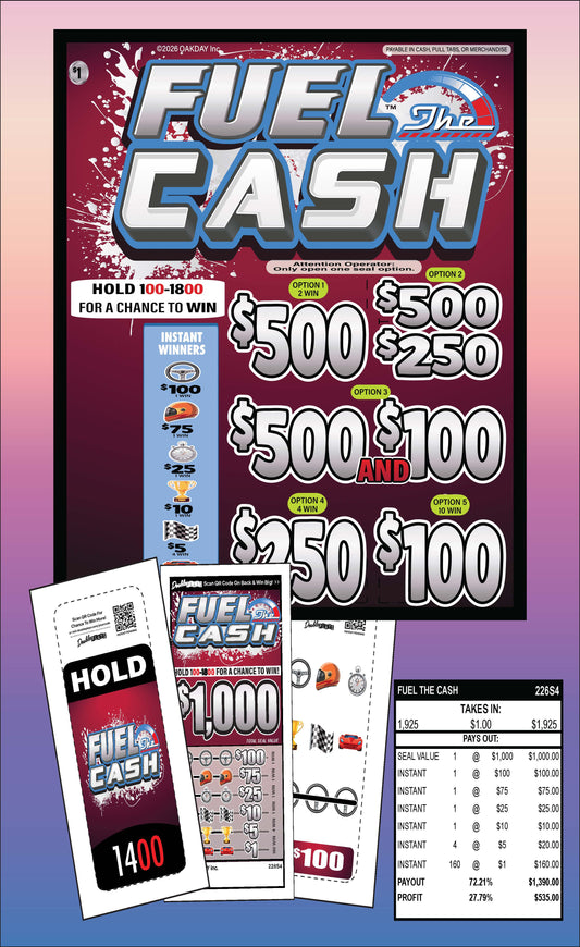 Fuel The Cash 1925ct Seal Game Pull Tabs