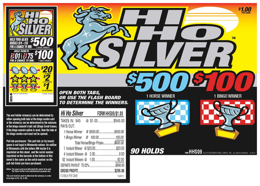Hi Ho Silver 945ct Seal Game Pull Tabs