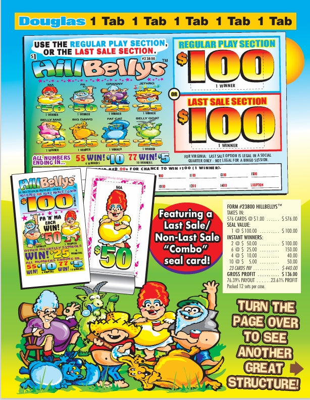 Hillbellys 576ct Seal Game Pull Tabs