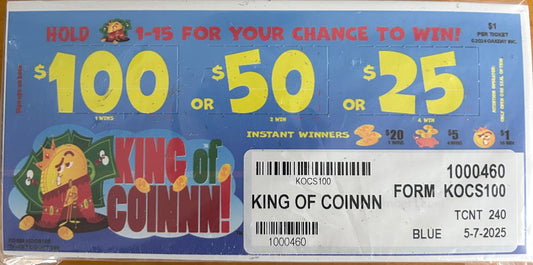 King Of Coinnn! 240ct Seal Game Pull Tabs