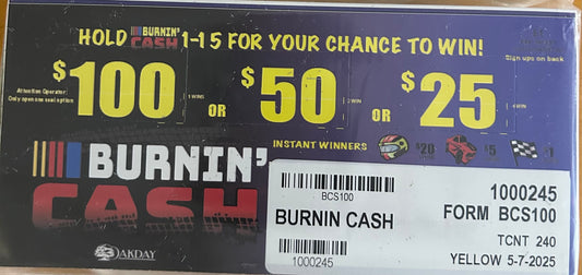Burnin' Cash 240ct Seal Game Pull Tabs