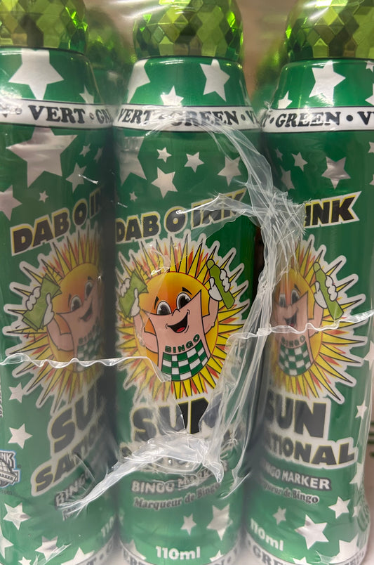 (Green) Sunsational 4oz Bingo Daubers (12 Daubers)