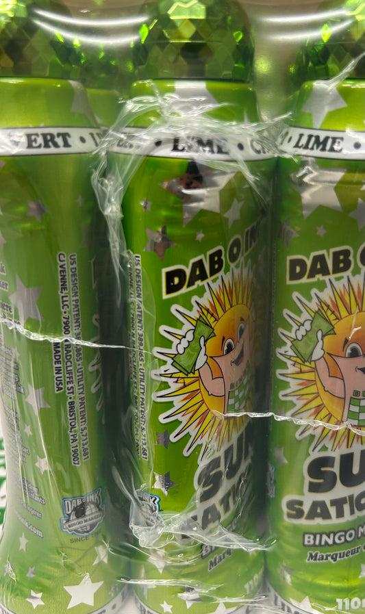 (Lime Green) Sunsational 4oz Bingo Daubers (12 Daubers)