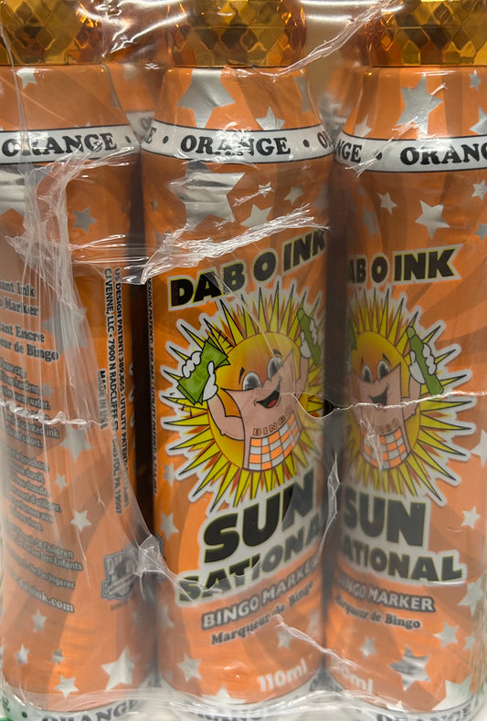 (Orange) Sunsational 4oz Bingo Daubers (12 Daubers)