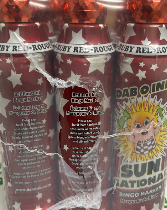 (Ruby Red) Sunsational 4oz Daubers (12 Daubers)
