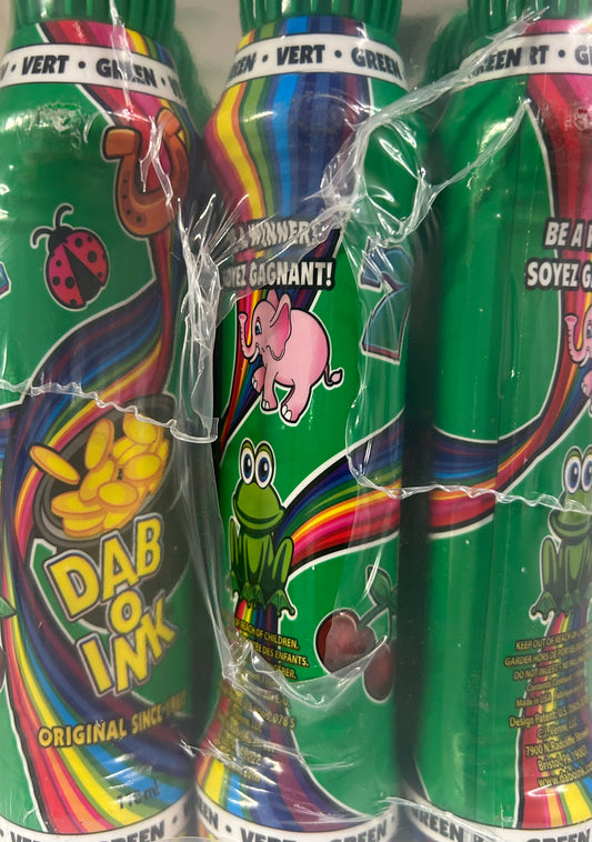 (Green) Dab O Ink 4oz Daubers (12 Daubers)