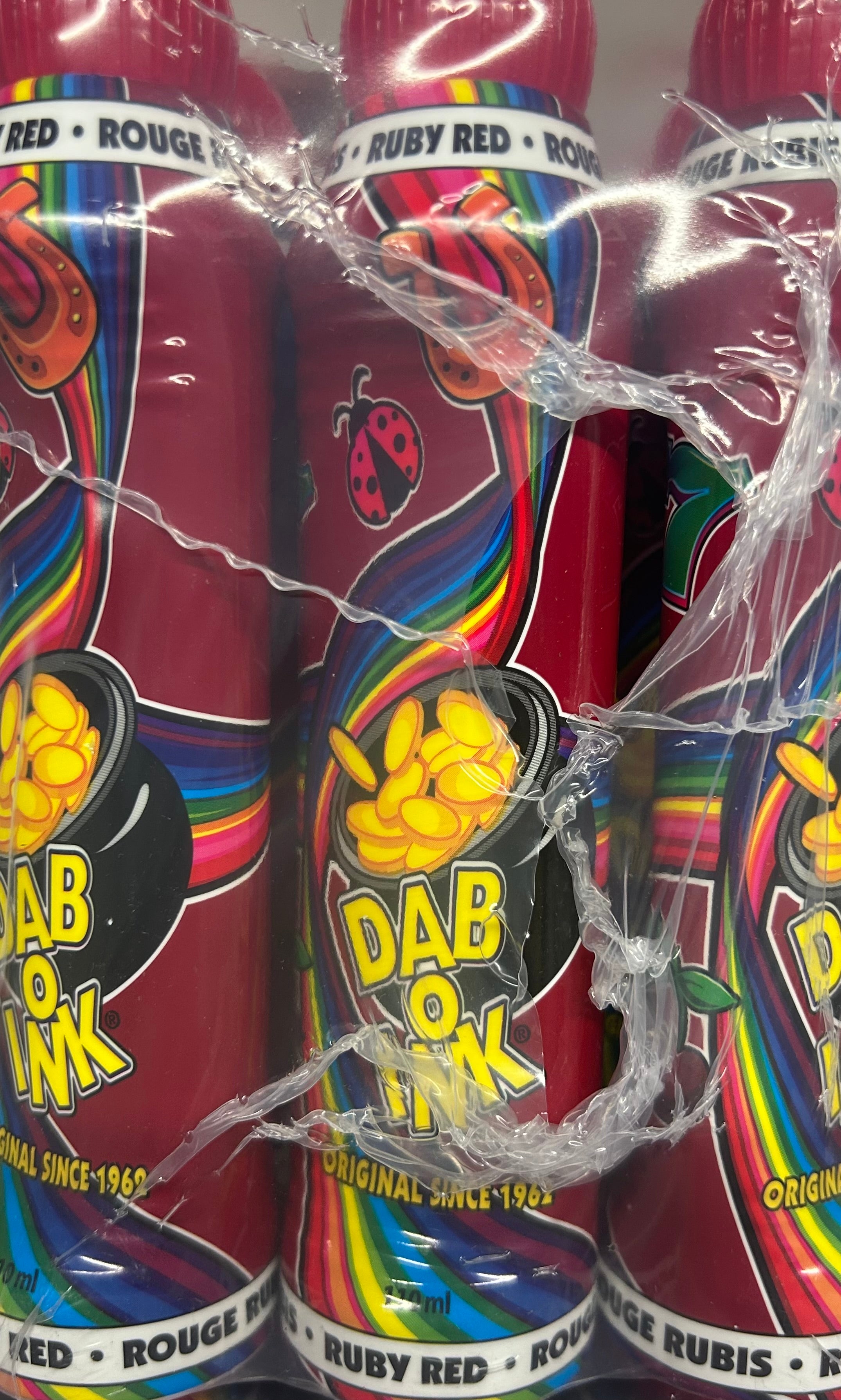Red Color Daube 12ct Ruby Red Dab O Ink 3oz Bingo Daubers – YoungCoLLC