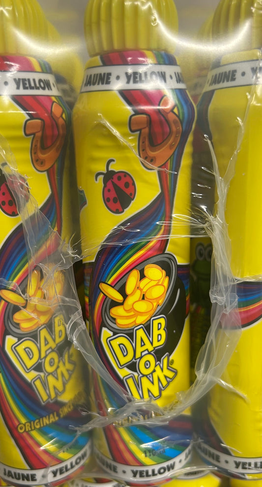 (Yellow) Dab O Ink 4oz Daubers (12 Daubers)