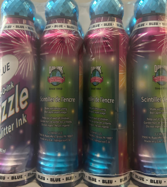 12ct Blue Dazzle Glitter Bingo Daubers
