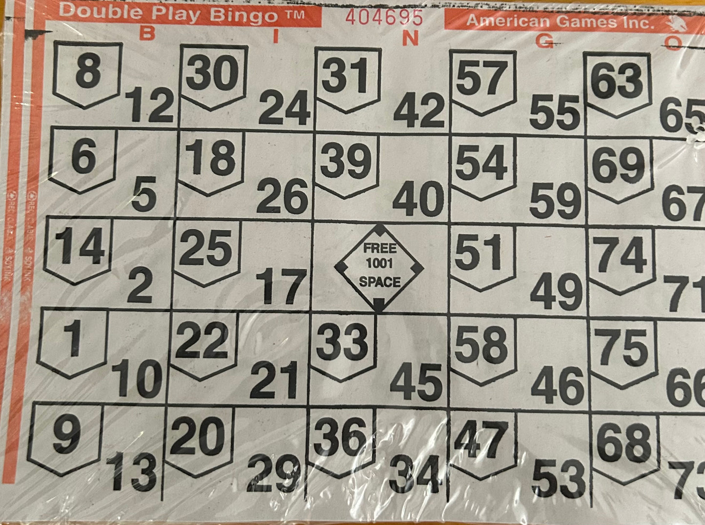 Orange 1 on Double Play Loose 500 Cards