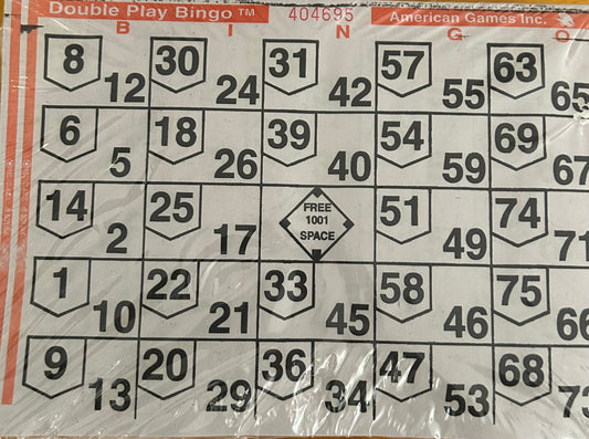 Orange 1 on Double Play Loose 500 Cards