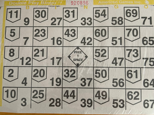 Yellow 1 on Double Play Loose 500 Cards